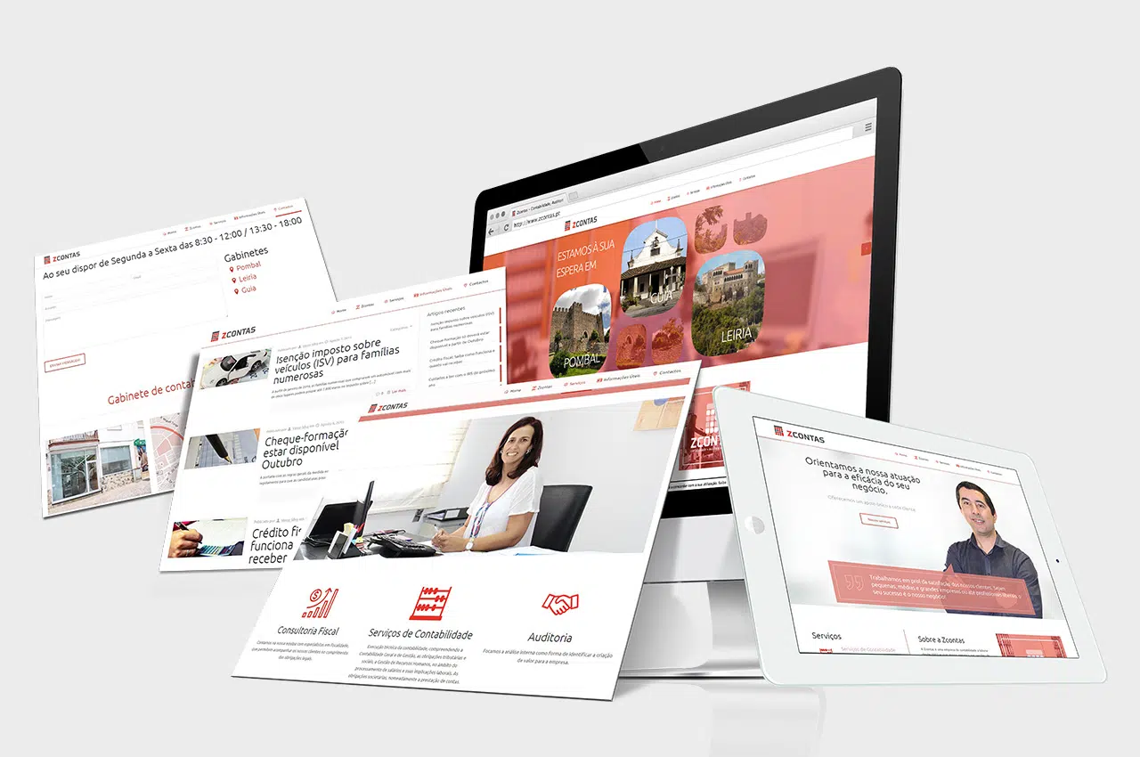 Páginas Website Zcontas