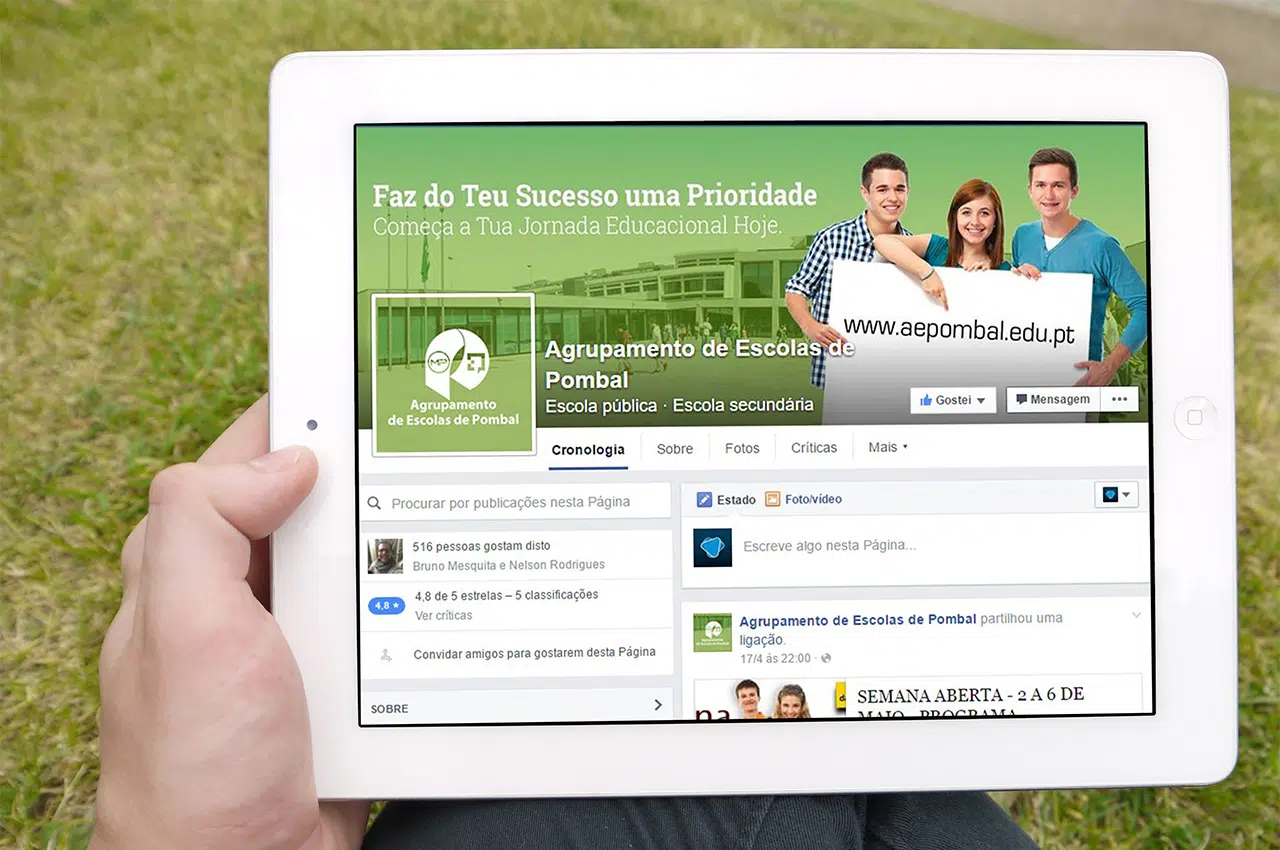 Redes Sociais Agrupamento Escolas Pombal