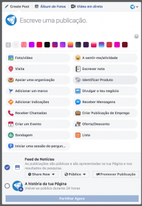 Identificar produtos no Facebook