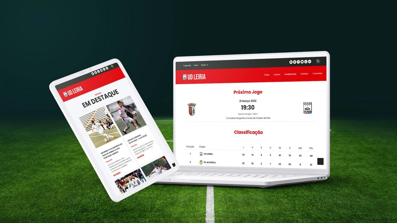 Website União de Leiria